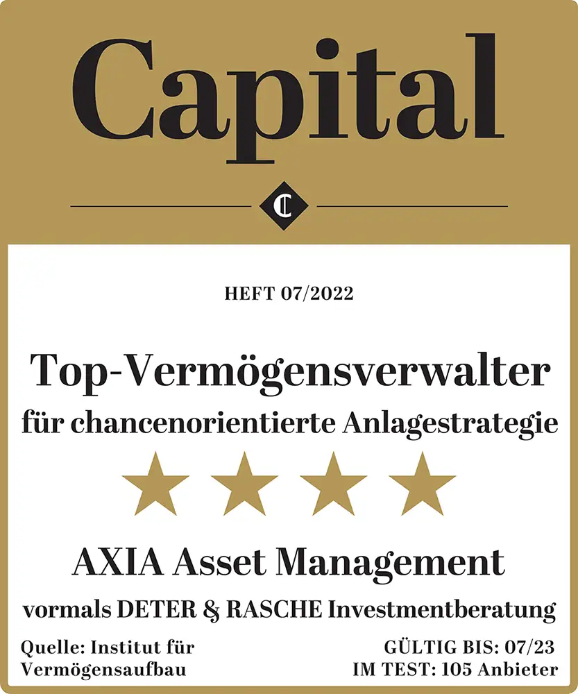 Top Vermögensverwalter AXIA Asset Management